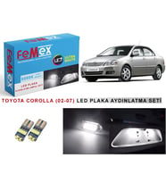 Toyota Corolla (2002-2007) LED Plaka Aydınlatma Ampul Seti FEMEX Parlak Beyaz