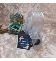 2.5 CM AÇIK MAVİ GÜLBANT İPLİ  KURDALE 20 MT.