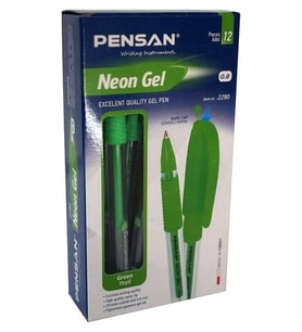 Pensan Neon Gel Kalem 12 Adet