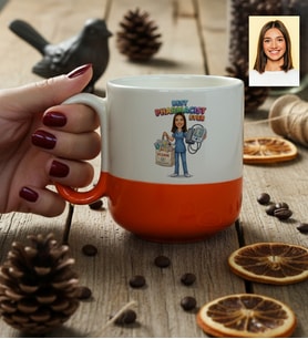 Kişiye Özel Karikatürlü Eczacı Kupa Bardak Pro Tıp Bayramı Hediyesi