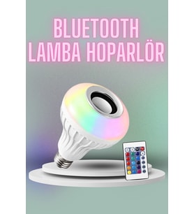 Kumandalı Rgb Led Işık Bluetooth Hoparlör Ses Lambası Renkli Ampul