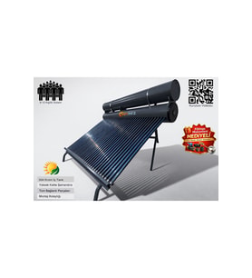 Solar 36x Vakum Tüplü Güneş Enerjisi Sıcak Su Sistemleri (AÇIK DEVRE DOĞAL AKIŞLI)