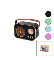 M4 PORTABLE WİRELESS HOPARLÖR - SPEAKER IŞIKLI USB ŞARJLI RENKLİ KASA - BRONZ ÇERÇEVEUSB - DC 5V - TF (5343)