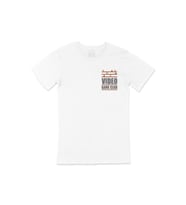 Video Game Club Cep Logo Tasarımlı Beyaz Tişört