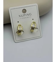 Xuping Gold Kare Taşlı Küpe - 25-xpkp57