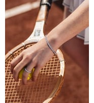 925 ayar gümüş tenis model su yolu bileklik