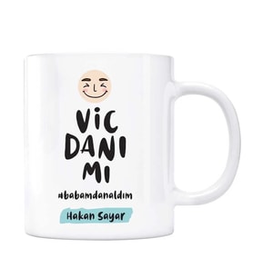 Kişiye Özel İsimli Baba Kupa Vicdanımı Babamdan Aldım