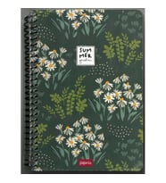 PAPİRÜS SUMMER SERT KAPAK SPİRALLİ 14X19 120YP. KARELİ DEFTER