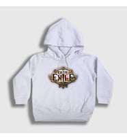 Presmono Unisex Çocuk Beyaz Path Of Exile Kapüşonlu Sweatshirt 421911tt (Beyaz)