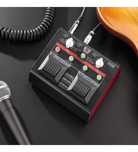 Vox 118 Lil' Looper (Profesyonel - Multi-Efekt & Looper) 2 Bağımsız Pedal, 12 Çeşit Efekt (Overdrive, Chorus, Delay), 90 Saniye Kayıt Süresi, Mikrofon Girişi Ölçüler: 165 x 144 x 62 mm