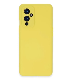 One Plus 9 Kılıf Nano İçi Kadife Silikon - Sarı Belirtilmemiş