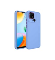 Xiaomi Redmi 10C Uyumlu Kılıf Metal Çerçeve ve Buton Tasarımlı Silikon Zore Luna Kapak