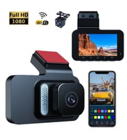 Araç İçi Kamera Wifi Yol Kayıt Cihazı 170° Açı Full Hd 1080P  G Sensörlü Hareket Sensörlü