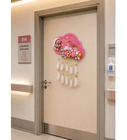 Bulut Model Bebek Kapı Süsü ve Yastığı (Ledli)