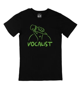 Vokalist Siyah Tişört
