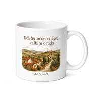 Memleketini Sevenlere Özel Baskılı Kupa Bardak Hediye Memleket Kupası