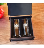 İsme Özel Ahşap Kutu İçinde 2 Adet Rakı Bardağı