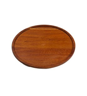 İçi Çukur Yuvarlak Tahta 32 cm (Kahverengi)