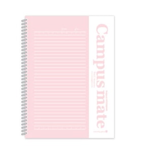Morning Glory 1200 Çizgili Defter 21,5x15 cm Pembe 10250-89013