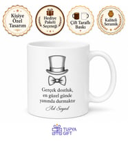 Damadın Sağdıcı Görev Başında Düğün Gecesi Hatırası Kupa Bardak Hediye
