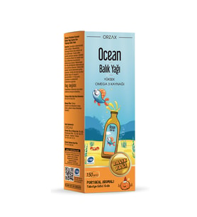 Ocean Balık Yağı Portakal Aromalı Sıvı Takviye Edici Gıda 150 ml