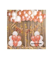 Çıtıpıtıstore Lüks Rose Gold Doğum Günü Balon Zincir Set