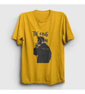 Presmono Unisex Sarı The King Dizi True Detective T-Shirt 477790tt (Sarı)