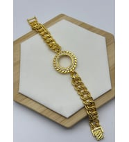 22K Altın Kaplama Çeyreklik Bileklik - 2622kb01 (Gold)