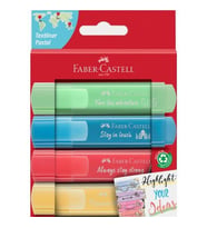Faber Castell Fosforlu Kalem 46 Pastel Renk 4X Kart 2021