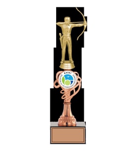 ODAK KUPA - Figürlü Kupalar - Okçu Figürlü Kupalar FG-034 C - 35 cm