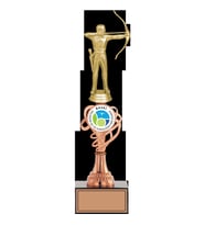 ODAK KUPA - Figürlü Kupalar - Okçu Figürlü Kupalar FG-034 C - 35 cm