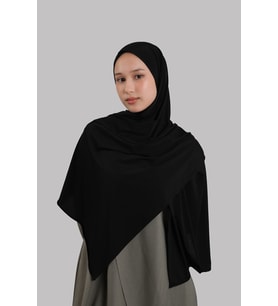 Siyah Düz Klasik Şal Dikişli Premium Jersey Sade 202129_01