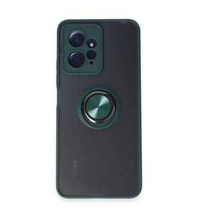 Xiaomi Redmi Note 12 4g Kılıf Montreal Yüzüklü Silikon Kapak - Yeşil