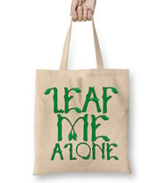 Sarcastic Leaf Me Alone Leave Me Alone Introvert Bez Çanta Uzun Saplı