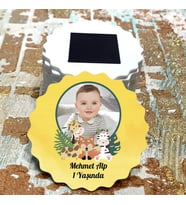 Magnet Hediyelik - Bebek / Çocuk Safari Tasarım Doğum Günü Resimli Magnet