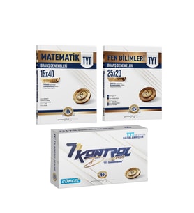 Bilgi Sarmal TYT Matematik Fen Blimleri ve 7 li Kontrol Denemesi 3 Kitap Set