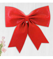 Simli Eva Fiyonk, 40 cm x 33 cm - Kırmızı