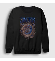 Presmono Unisex Siyah Birth Jinjer Sweatshirt 160593tt