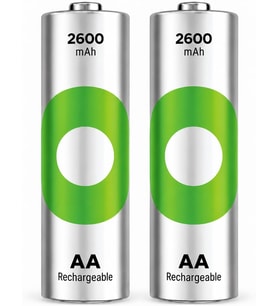 Batteries Recyko 2600 AA Kalem Ni-Mh Şarjlı Pil, 1.2 Volt, 2'li Kart