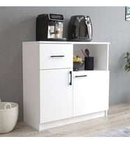 Tanmob MTD0301 İnci 90 cm Kapaklı Çekmeceli Alt Mutfak Dolabı Beyaz