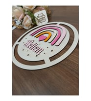 ÇOCUK VE BEBEK ODASI KAPI VE DUVAR SÜSÜ İSİMLİ PANO
