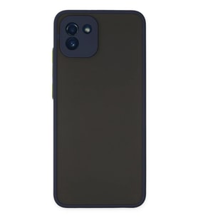 Newface Samsung Galaxy A03 Kılıf Montreal Silikon Kapak - Lacivert
