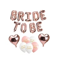Rose Gold Bride To Be Balon Seti Kalp Balonlu Bride Parti Balon Süsleme Seti