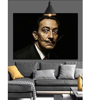 Salvador Dali Sürrealist Portre Dekoratif Kanvas - Mdf Ahşap Tablo