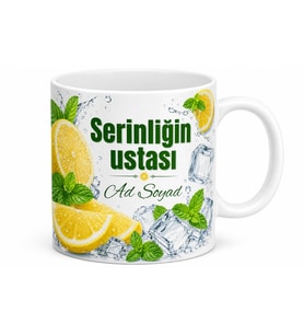 Buzcuya Hediye Yaz Serinliği Limonata Temalı Ferah İçecek Kupa Bardak