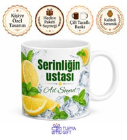 Buzcuya Hediye Yaz Serinliği Limonata Temalı Ferah İçecek Kupa Bardak