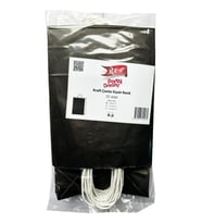 Büküm Saplı Kraft Kağıt Karton Hediyelik Çanta Poşet Torba - Siyah - 25x31 Cm. - 25 Adetlik Paket