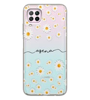 Huawei Papatyalar Tasarımlı Şeffaf Telefon Kılıfı