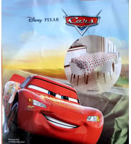 CARS BASKILI MASA VE ÇOCUK OYUN ÖRTÜSÜ (150*180 cm) (Bej)