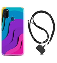 Samsung M21 M22 M23 M30 M31S M32 Kılıf Boyun Askılı Silikon Renk Cümbüşü 1631